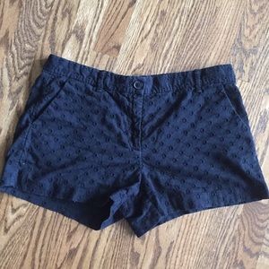 Gap black eyelet shorts